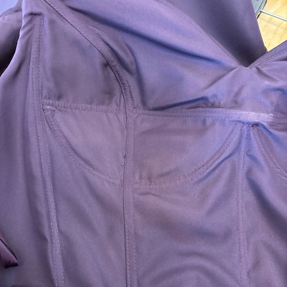 Marsoni by Colors MV1086 Embellished V Neck Mermaid Gown Eggplant Size 12 - Picture 14 of 15